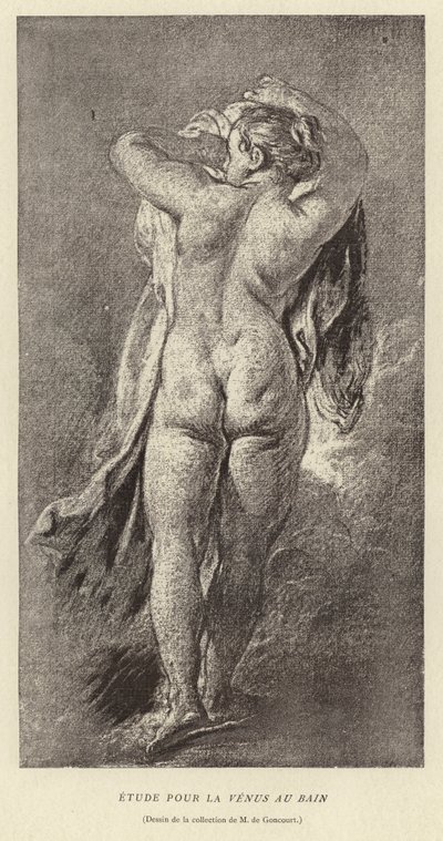 Studio per la Venere al bagno da Francois (after) Boucher