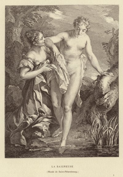 La bagnante da Francois (after) Boucher