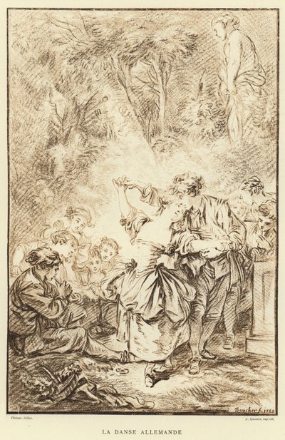 La danza tedesca da Francois (after) Boucher