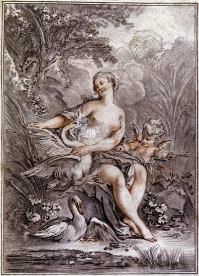 Leda e il cigno da Francois (after) Boucher