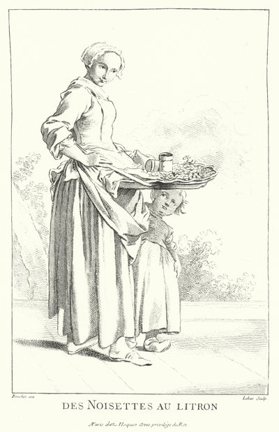 Venditore di noci da Francois (after) Boucher