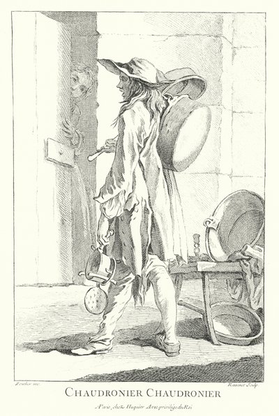 Venditore di pentole e padelle da Francois (after) Boucher