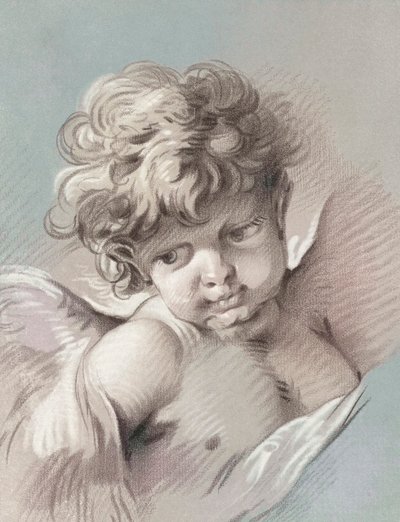 Putto o cherubino da Francois (after) Boucher