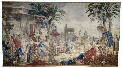 Il mercato cinese, Manufacture Royale de Beauvais da Francois (after) Boucher