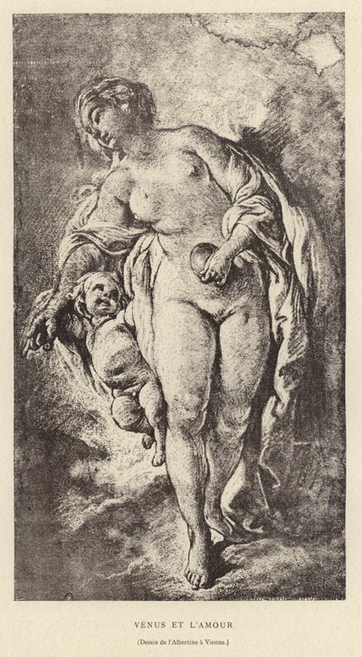 Venere e Amore da Francois (after) Boucher