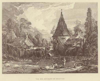 Vue des Environs de Beauvais da Francois (after) Boucher