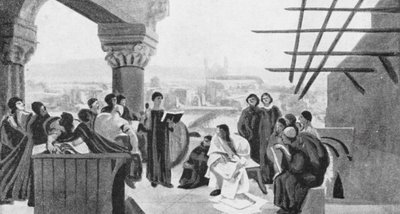 La scuola di Abelardo da Francois (after) Flameng