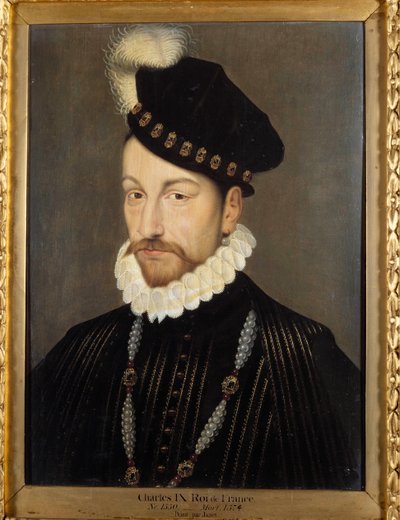 Ritratto di Carlo IX (1550-1574), Re di Francia da Francois (workshop of) Clouet