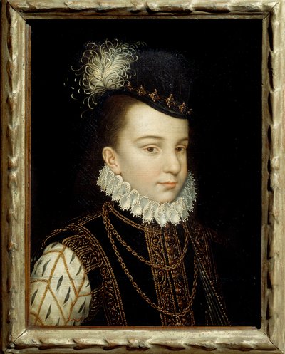 Ritratto di Francesco Ercole di Francia, Duca di Alençon (1554-1584). Pittura della bottega di François Clouet (1515-1572) da Francois (workshop of) Clouet
