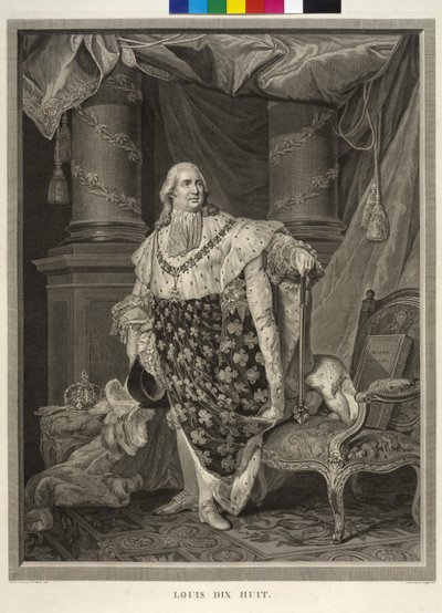 Re di Francia Luigi XVIII da Francois Anne David