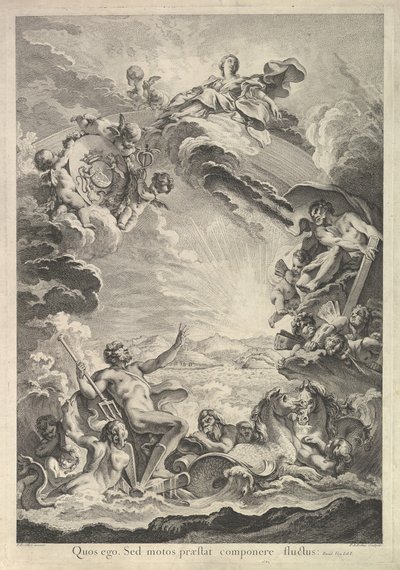 Nettuno Calma la Tempesta da Francois Antoine Aveline