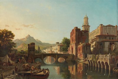 Veduta di una città in Spagna da Francois Antoine Bossuet