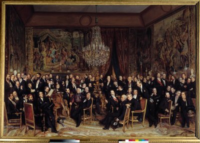 Sera al Louvre con il Conte di Nieuwerkerke da François Auguste Biard
