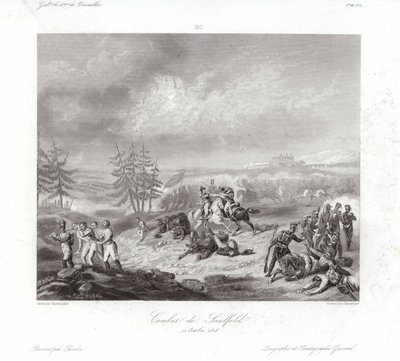 Combattimento di Saalfeld da Francois Augustin Desmoulins