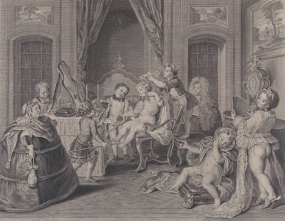 Giochi dei bambini da Francois Bernard Lepicie