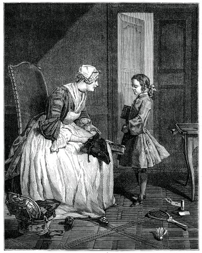 La Governante, 1739, 1885 da Francois Bernard Lepicie