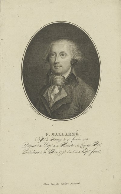 François-René-Augustin Mallarmé, 1755-1831, c. 1800 da Francois Bonneville