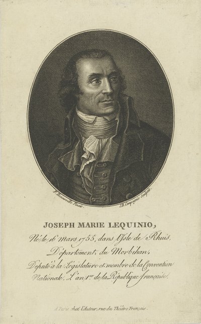 Ritratto di Marie Joseph Lequinio, 1795-1799 da Francois Bonneville