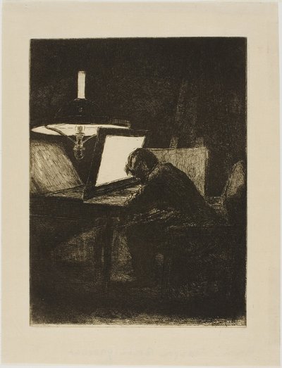 Incisione di François Bonvin da François Bonvin