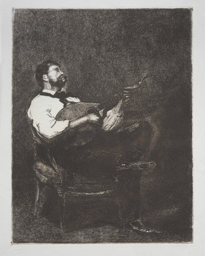 Suonatore di chitarra da François Bonvin
