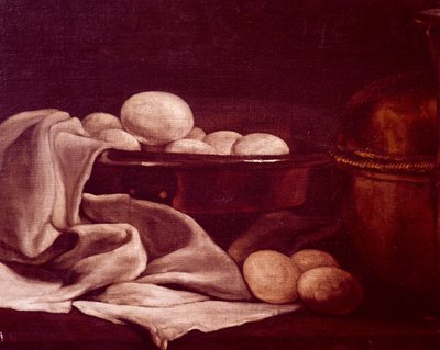 Natura morta con formaggio brie di Francois Bonvin (1817-1887), dettaglio da François Bonvin