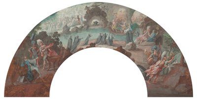 Enea negli Inferi, bozzetto per un ventaglio da François Boucher