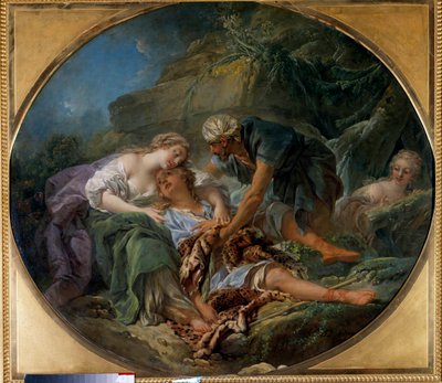 Amintas ritorna in vita tra le braccia di Silvia da François Boucher
