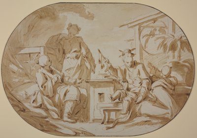 Scena familiare cinese da François Boucher