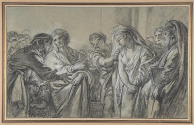 Cristo e la donna sorpresa in adulterio da François Boucher
