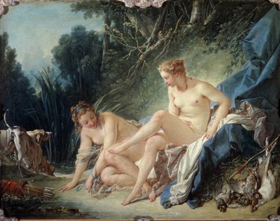 Diana che esce dal bagno da François Boucher