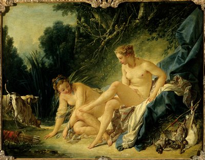 Diana che esce dal bagno da François Boucher