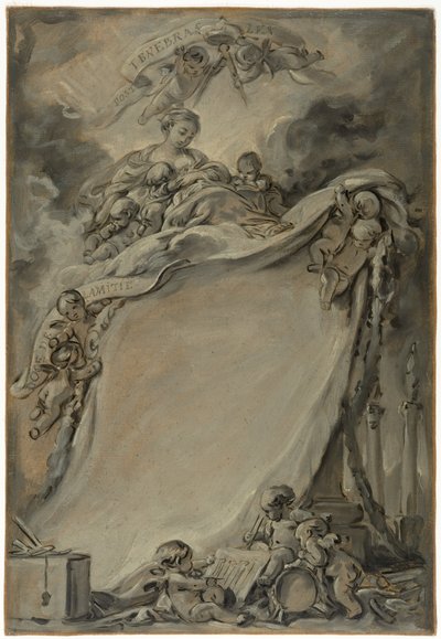 Diploma dei Massoni di Bordeaux da François Boucher
