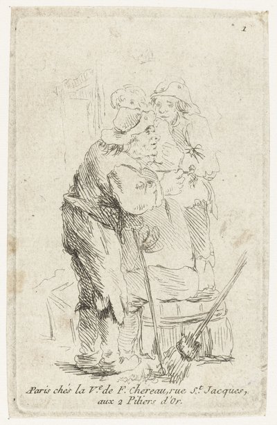 Tre contadini da François Boucher