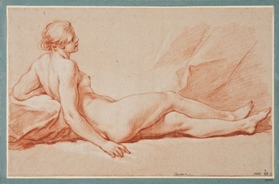 Modella in posizione semi-sdraiata da François Boucher