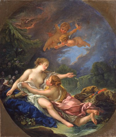 Giove e Callisto, circa 1766 da François Boucher