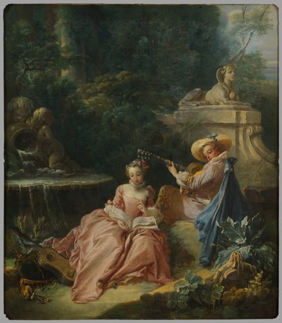 La lezione di musica da François Boucher