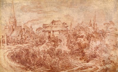 Paesaggio con figure da François Boucher
