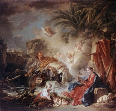 Riposo durante la fuga in Egitto da François Boucher