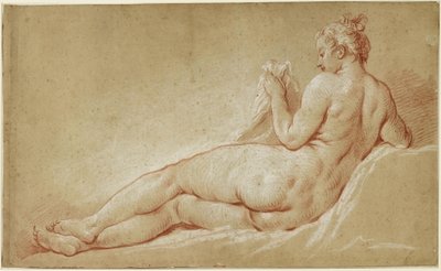 Nudo femminile disteso, visto di schiena da François Boucher