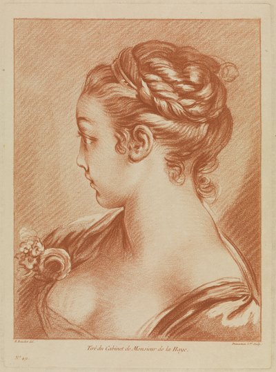 Busto di ragazza da François Boucher