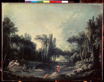Paesaggio con stagno da François Boucher