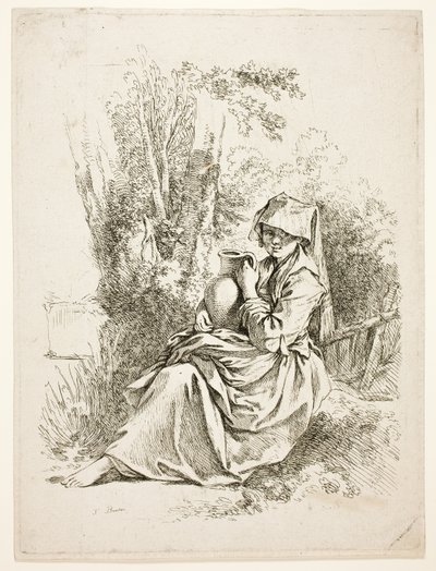 Contadina con brocca da François Boucher
