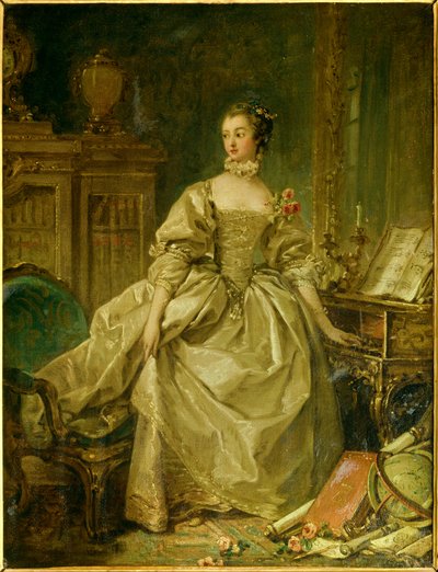 Ritratto in piedi di Jeanne Antoinette Poisson, marchesa di Pompadour da François Boucher