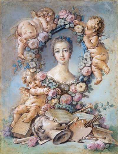 Ritratto della Marchesa de Pompadour (1721-1764) da François Boucher