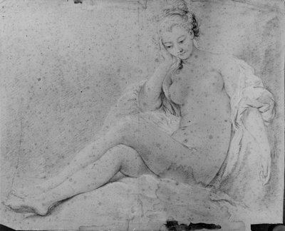 Donna nuda seduta da François Boucher
