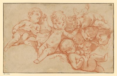 Putti che giocano (controstampa) da François Boucher