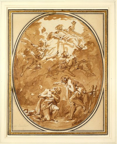 Il battesimo di Cristo da François Boucher
