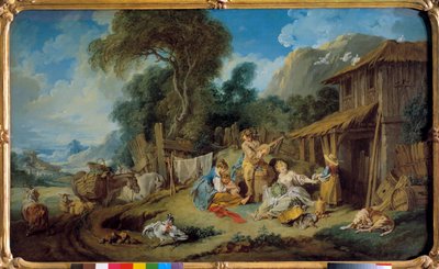 Il riposo dei contadini da François Boucher