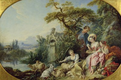 Il dono del pastore o, Il nido da François Boucher