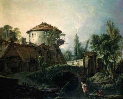 Il mulino a vento, c.1750 da François Boucher
